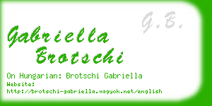 gabriella brotschi business card